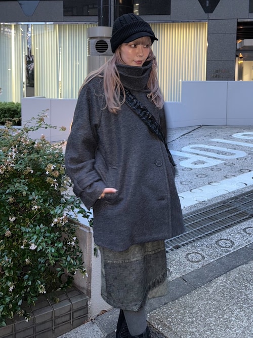 セール】STAND NECK MIDI COAT スタンドネック ミディコート 秋服 冬服