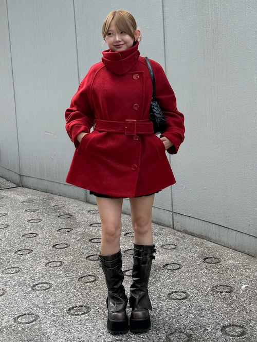 セール】STAND NECK MIDI COAT スタンドネック ミディコート 秋服 冬服