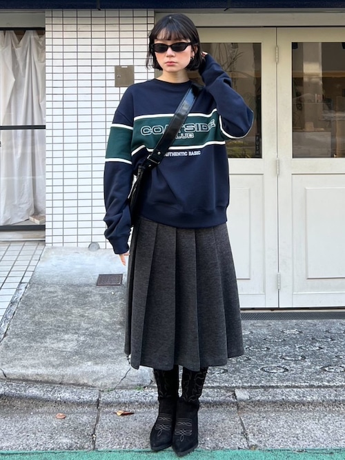 KNITTING PLEATS SK ニッティング プリーツスカート 春服（スカート