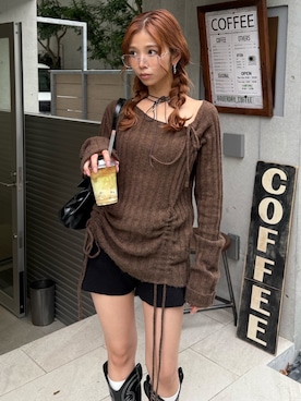 「アイテム（チョーカー）」を使った、SLY officialさん（レディース・152cm）の秋コーディネート