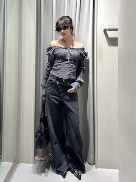 「SLY（スライ）のアイテム（パンツ）」を使った、SLY officialさん（レディース・164cm）の秋コーディネート