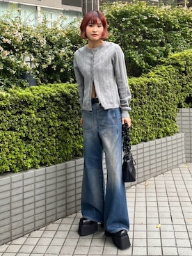 「アイテム（ブーツ）」を使った、SLY officialさん（レディース・156cm）の秋コーディネート