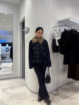 「SLY（スライ）のアイテム（パンツ）」を使った、SLY officialさん（レディース・158cm）の秋コーディネート