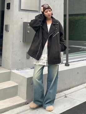 「アイテム（ブルゾン）」を使った、SLY officialさん（レディース・167cm）の秋コーディネート