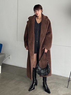 「SLY（スライ）のアイテム（その他アウター）」を使った、SLY officialさん（レディース・166cm）の秋コーディネート