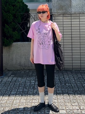 「アイテム（バレエシューズ）」を使った、SLY officialさん（レディース・163cm）の夏コーディネート