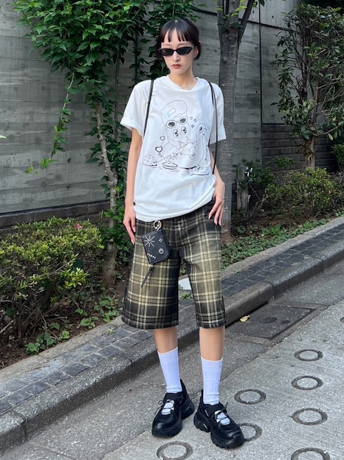 SLY BLEACH CHECK M／パンツ SLY | BLEACH CHECK M／パンツ (ショートパンツ ) |SHEL'TTER
