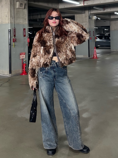 シルバー ワイドレッグパンツ スローバイスライ SLYのパンツを使ったコーディネート(ZOZOTOWN Yahoo!店