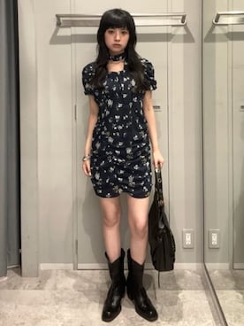 「SLY（スライ）のアイテム（バッグ）」を使った、SLY officialさん（レディース・158cm）の夏コーディネート