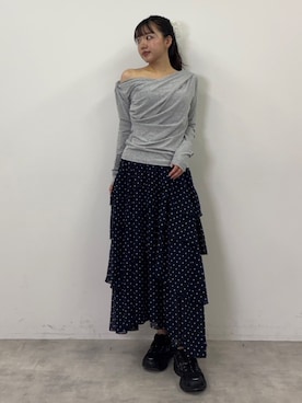 「SLY（スライ）のアイテム」を使った、SLY officialさん（レディース・160cm）の夏コーディネート