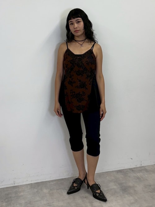 キャミソール SHEER FLOWER CAMI シアー フラワー キャミ シアートップス 夏服 SHEER FLOWER CAMI シアー フラワー キャミ シアートップス 夏服