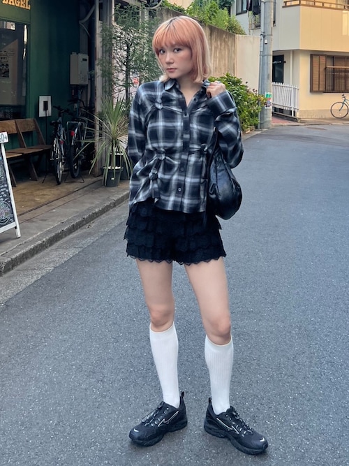 FRILL LACE S/PT フリル レース ショートパンツ 秋服 夏服
