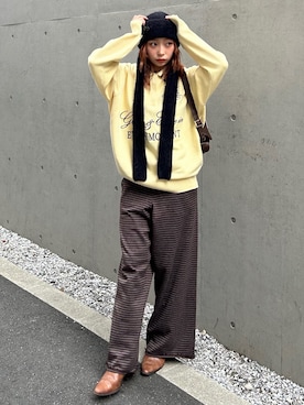 「SLY（スライ）のアイテム（トップス）」を使った、SLY officialさん（レディース・157cm）の秋コーディネート