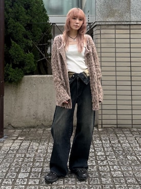 「アイテム（カーディガン/ボレロ）」を使った、SLY officialさん（レディース・160cm）の秋コーディネート