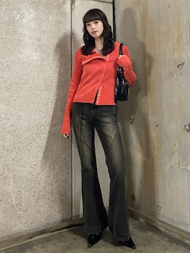 「THROW by SLY（スローバイスライ）のアイテム（トップス）」を使った、SLY officialさん（レディース・159cm）の秋コーディネート