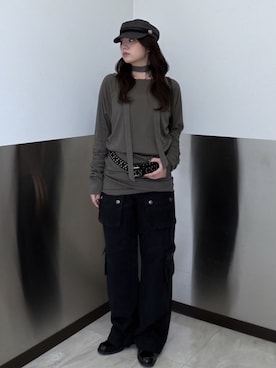 「SLY（スライ）のアイテム（ワンピース）」を使った、SLY officialさん（レディース・156cm）の秋コーディネート