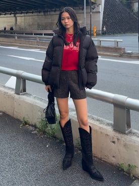 「SLY（スライ）のアイテム」を使った、SLY officialさん（レディース・166cm）の秋コーディネート