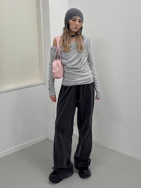 「秋のコーデ」｜「アイテム（ニットキャップ/ビーニー）」を使った、SLY officialさん（レディース・160cm）の秋コーディネート