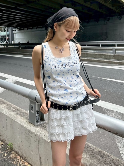 BIJOU FLOWER N/C ビジュー フラワー ネックレス（ネックレス