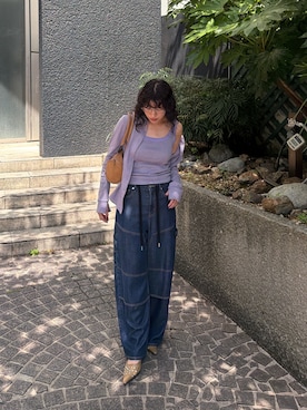 「SLY（スライ）のアイテム（バッグ）」を使った、SLY officialさん（レディース・158cm）の夏コーディネート