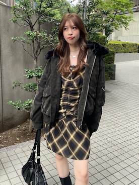 「SLY（スライ）のアイテム（ワンピース）」を使った、SLY officialさん（レディース・159cm）の夏コーディネート