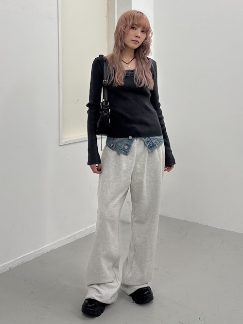 SLY（スライ） tシャツ LACE DOCKING TOPS レースドッキング トップス