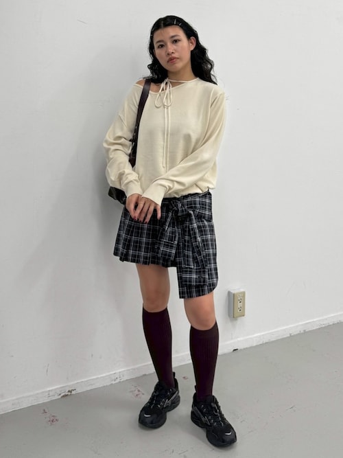 ASYMMETRY NECK LOOSE TOPS アシンメトリー ネック ルーズ トップス 秋