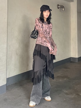 SLY スライ　ブラーリングレオパードカットトップス BLURRING LEOPARD CUT TOPS ブラーリング レオパード カット トップス