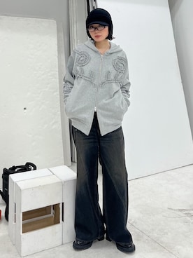 「SLY（スライ）のアイテム」を使った、SLY officialさん（レディース・163cm）の冬コーディネート