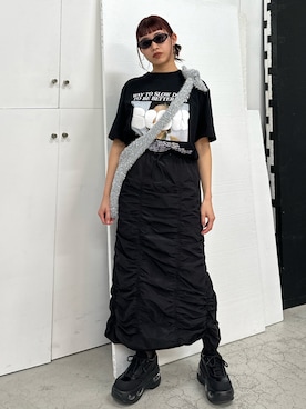 「厚底スニーカー」｜SLY officialさん（レディース・159cm）の春コーディネート