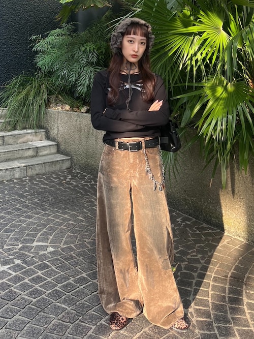 FLOWER KNIT HEADDRESS フラワー ニット ヘッドドレス（ニット