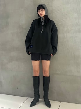 「THROW by SLY（スローバイスライ）のアイテム（シューズ）」を使った、SLY officialさん（レディース・167cm）の秋コーディネート