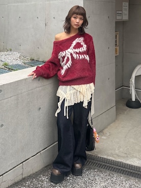 「ニット/セーター」｜SLY officialさん（レディース・164cm）の秋コーディネート