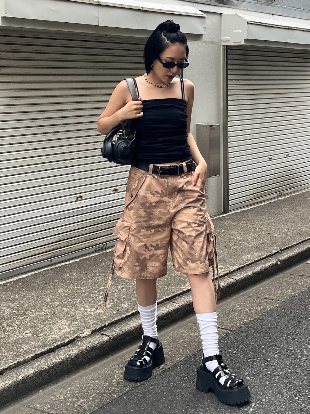 SLY スラックス パンツ POCKET WIDE HALF PT ポケット ワイド