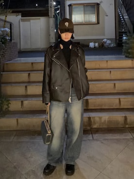 小山モモさん（レディース・167cm）の冬コーディネート