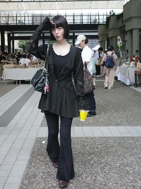 「アイテム（ワンピース/ドレス）」を使った、小山モモさん（レディース・167cm）の夏コーディネート