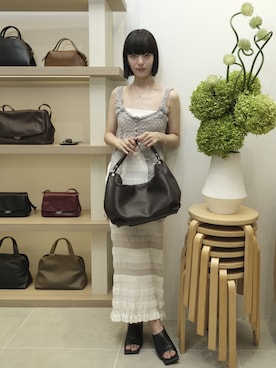 「FETICO（フェティコ）のアイテム」を使った、小山モモさん（レディース・167cm）の夏コーディネート