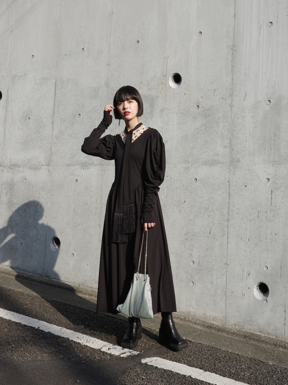 スクエアスリーブフリンジドレスを使ったその他ユーザーの人気