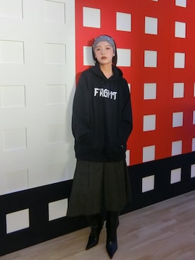「H&M（エイチ・アンド・エム）のアイテム」を使った、小山モモさん（レディース・167cm）の秋コーディネート
