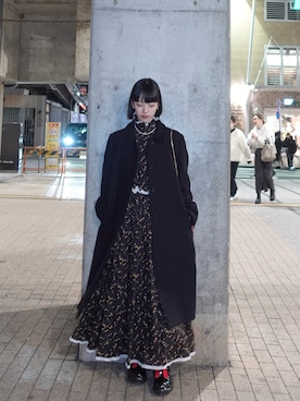 「grounds（グラウンズ）のアイテム」を使った、小山モモさん（レディース・167cm）の冬コーディネート