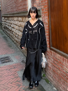 「sahara（サハラ）のアイテム」を使った、小山モモさん（レディース・167cm）の春コーディネート