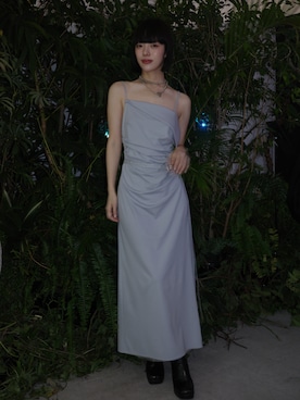 「JOSE MOON（ジョゼムーン）のアイテム」を使った、小山モモさん（レディース・167cm）の夏コーディネート
