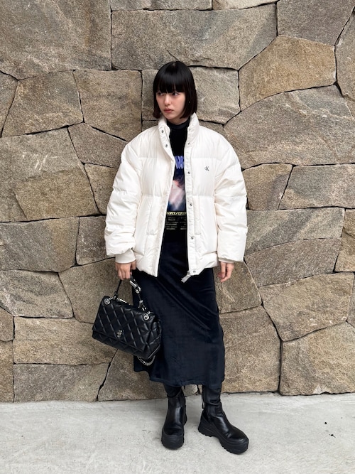 QUILTED LEATHER DUAL BAG THE DUAL CHAIN SHOULDER/ザ キルテッド