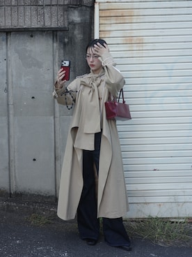 「Bibiy.（ビビィ）のアイテム」を使った、小山モモさん（レディース・167cm）の秋コーディネート