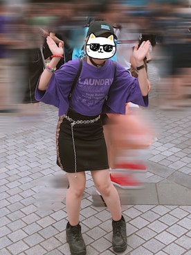 「SPINNS（スピンズ）のアイテム（トップス）」を使った、あいうえおさん（レディース・151cm）の春コーディネート