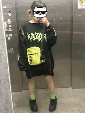 「SPINNS（スピンズ）のアイテム（バッグ）」を使った、あいうえおさん（レディース・151cm）の春コーディネート