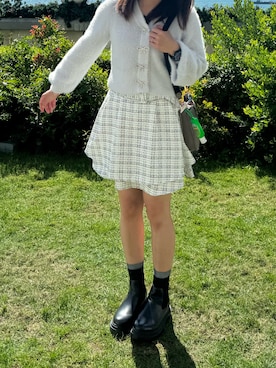 「HERMES（エルメス）のアイテム（バッグ）」を使った、MadMag Yan🐽さん（レディース・157cm）の冬コーディネート