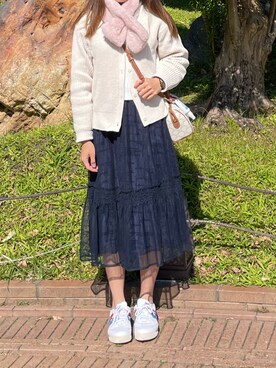 「ROCOCO（ロココ）のアイテム」を使った、MadMag Yan🐽さん（レディース・157cm）の冬コーディネート