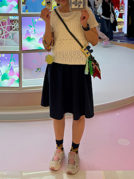 「On（オン）のアイテム（シューズ）」を使った、MadMag Yan🐽さん（レディース・157cm）の春コーディネート