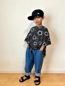 「ペアマノンストリート」｜「アイテム（帽子）」を使った、shunさん（キッズ・110cm）の夏コーディネート